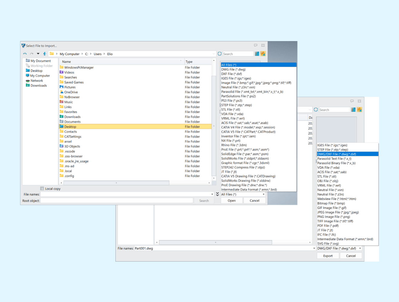 Import & Export configuration