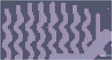 Section of tradition FDM mesh FDM mesh Geometry was not accurate (Red line: CAD profile)